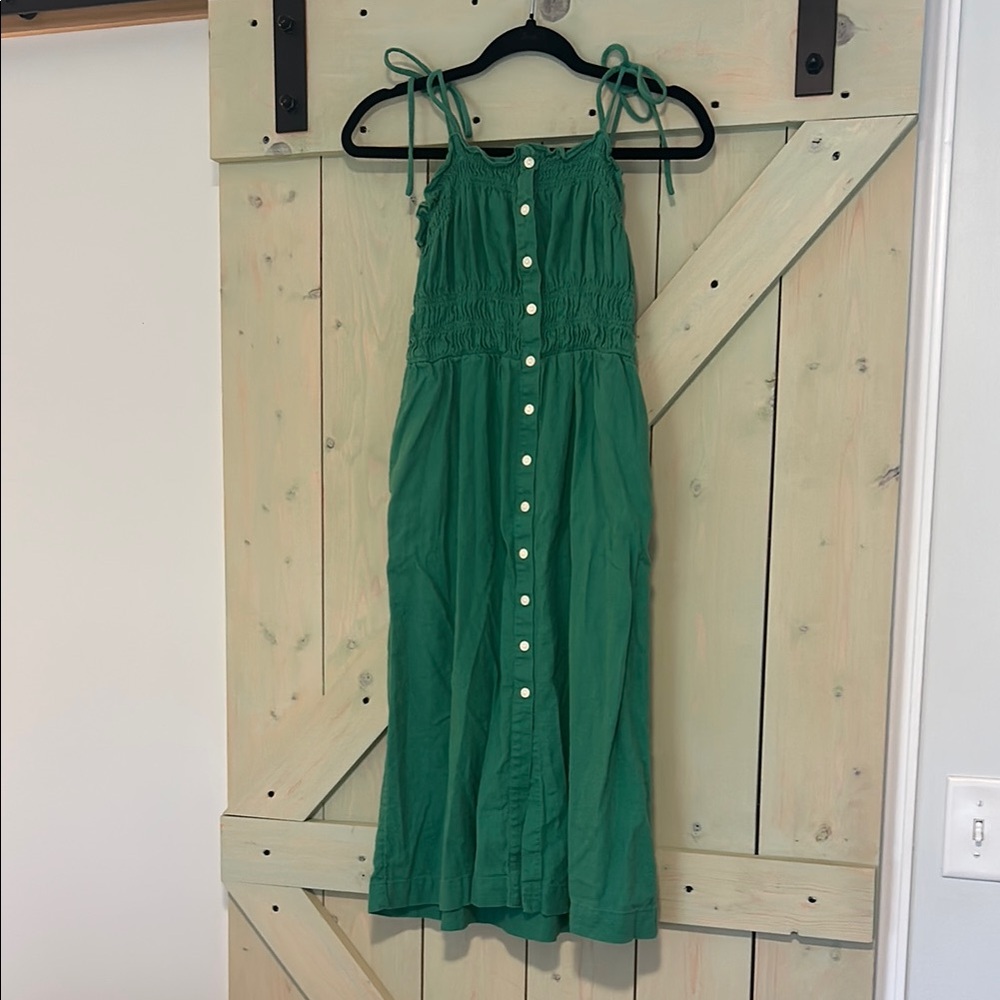 Universal Thread Green Spaghetti Strap Midi Sundress